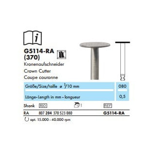 TARCZKA DIAMENTOWA DO PRZECINANIA KORON NA KĄTNICE
