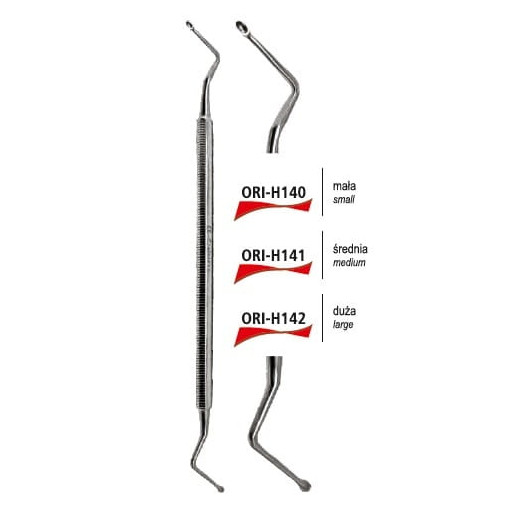 Łyżeczka zębodołowa owalna