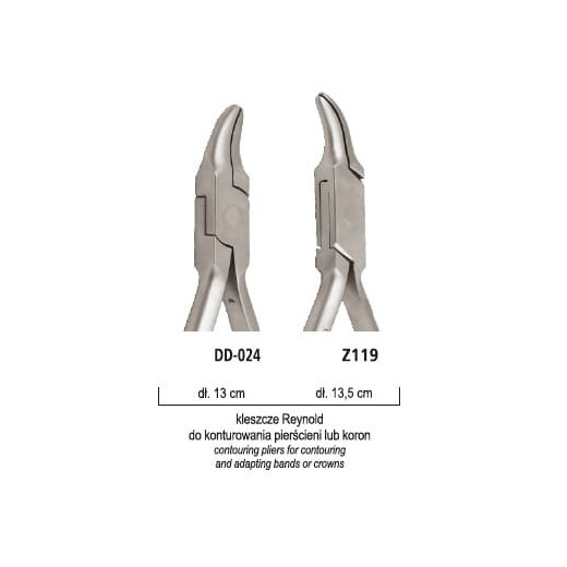 Kleszcze Reynold do konturowania pierścieni lub koron