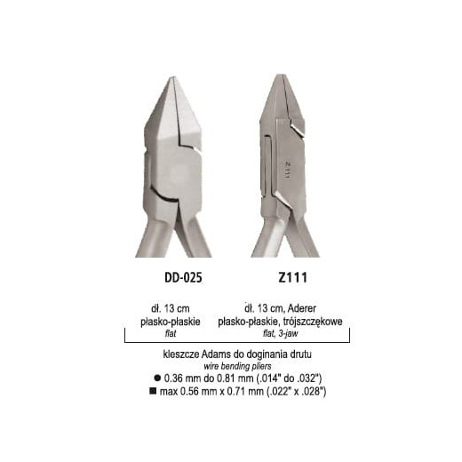 Kleszcze Adams do doginania drutu
