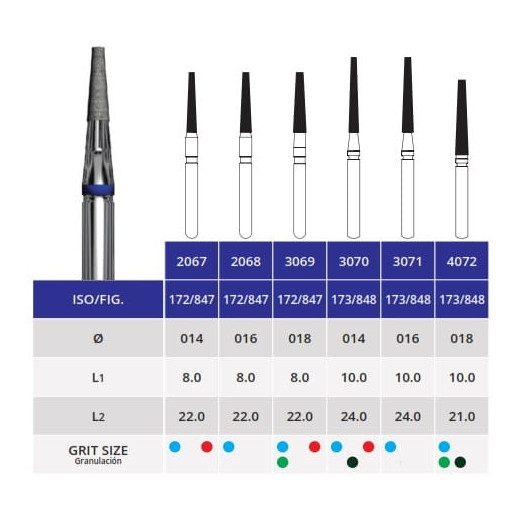MICRODONT WIERTŁO STOŻEK PŁASKI