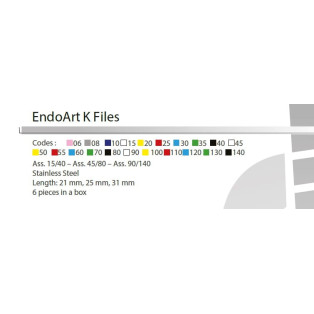 EndoART PILNIKI K-FILE
